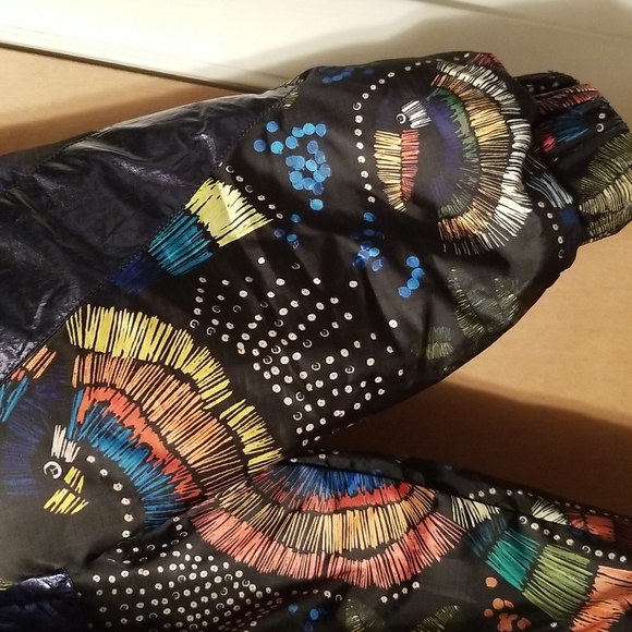 NWT FARM Rio Reversible Puffer Jacket Coat Copper Gold Metallic - Picture 10 of 16